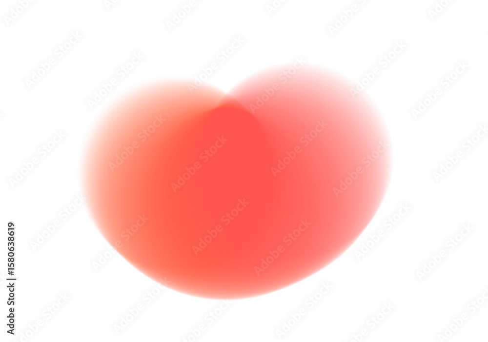 Poster blue orange green yellow gradient shape isolated png. transparent trendy overlay on soft blurry back