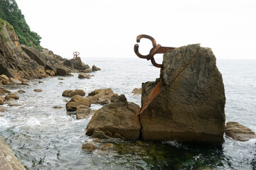 El Peine del Viento Sculpture in San Sebastián, Spain
