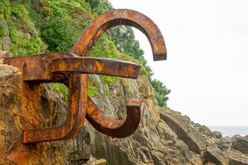 El Peine del Viento Sculpture in San Sebastián, Spain