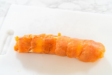 Smoked Salmon Jumbo Cream Cheese Rolls From Assembly to Plating