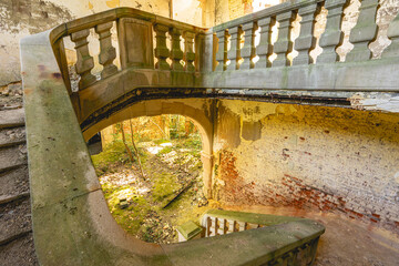 Ruins of an old castle, somewhere in Belgium