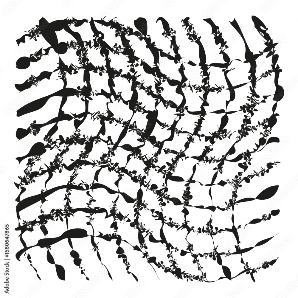 Poster organic grid texture. abstract mesh pattern. biomass field illustration. vector cellular art.