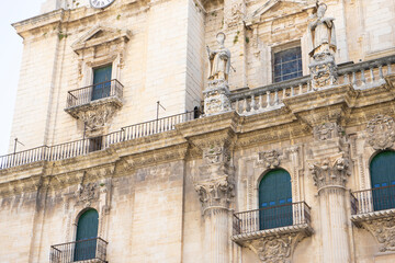 Exploring architectural details of Santa Iglesia Catedral and Museo Catedralicio in Jaen, Andalucia, Spain