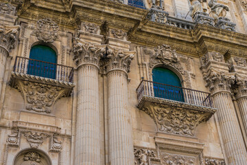 Exploring the intricate architecture of Santa Iglesia Catedral in Jaen, Andalucia, showcasing its...