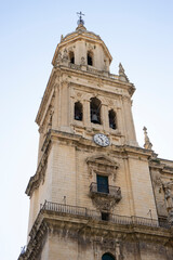 Fototapeta premium Exploring the architectural beauty of Santa Iglesia Catedral in Jaen, Andalucia, Spain