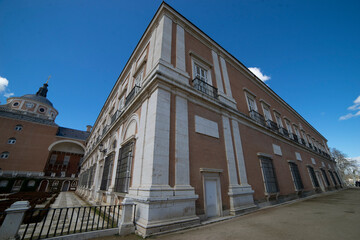 Historic architecture stands tall in Aranjuez, Spain, showcasing elegant design and scenic...