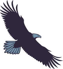 Obraz premium Cute seal sitting with whiskers and flippers silhouette