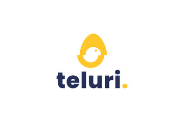 egg logo icon illustration, simple logo for branding