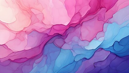 Abstract watercolor background pink purple blue gradient wash painting illustration art