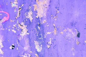 Textured abstract background in violet with gold accents. Holographic Y2K style, distressed...