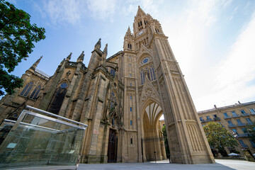Buen Pastor Cathedral in the city of San Sebastian, Basque Country, Spain.