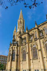 Buen Pastor Cathedral in the city of San Sebastian, Basque Country, Spain.