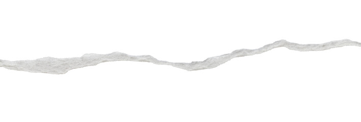 ripped torn paper edges isolated with clipping path on black background
