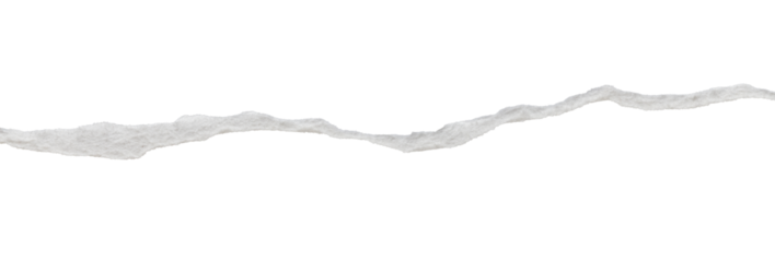 ripped torn paper edges isolated with clipping path on black background