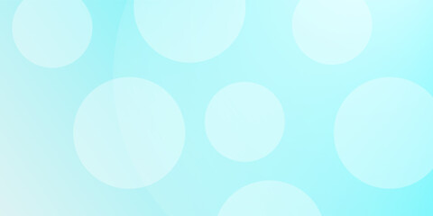 Minimalist banner background, pastel colorful, Light Blue gradations. Circle effect style geometric, abstract background. Vector Illustration