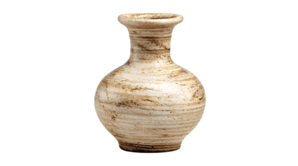 A glazed mini vase with ridged neck variant 993, white background --ar 16:9