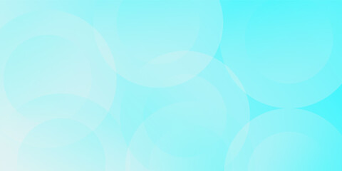 Minimalist banner background, pastel colorful, Light Blue gradations. Circle effect style geometric, abstract background. Vector Illustration
