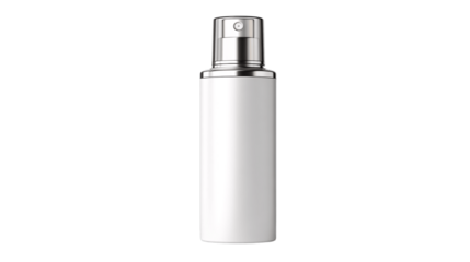 A press-seal cosmetic bottle variant 5048, white background --ar 16:9