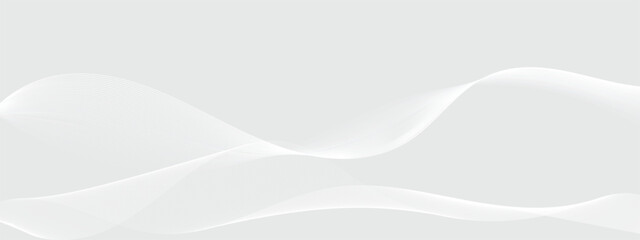 Abstract White Wave Background Design