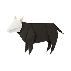 origami paper cow