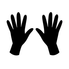 Obraz premium hands in gloves vector, hands vector art