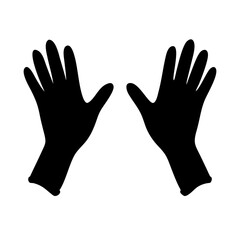 Obraz premium hands in gloves vector, hands vector art