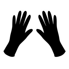 Fototapeta premium hands in gloves vector, hands vector art