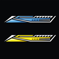 Racing sticker lines vector element  for motorcycle and car sticker wrap modifications