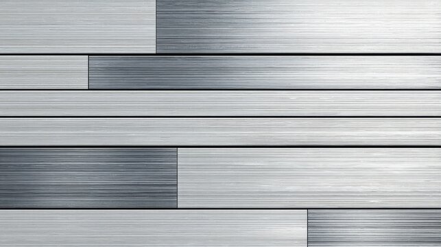 Sleek aluminum siding panels with brushed metal finish