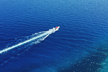 Motor boat in the sea