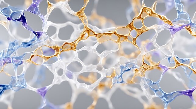 Abstract Close-Up of Violet and White Energy Plasmoid Structure