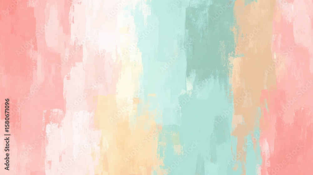 Poster abstract pastel colorful textured background with soft brush strokes and blending for artistic desig