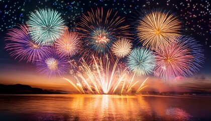 fireworks display celebration light