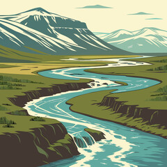 landscape with river