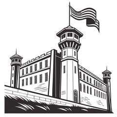 vector illustration of a building