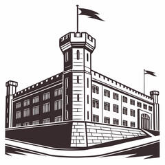 vector illustration of a building