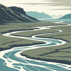 mountain road in the mountains