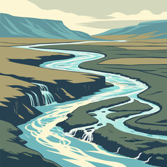 landscape with river