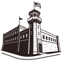 vector illustration of building