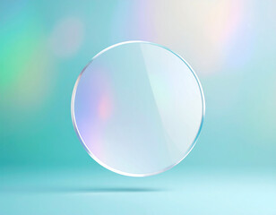 Glassmorphism Crystal Tag with Rounded Shape