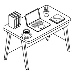 vector illustration of a computer