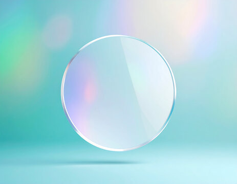 Glassmorphism Crystal Tag with Rounded Shape