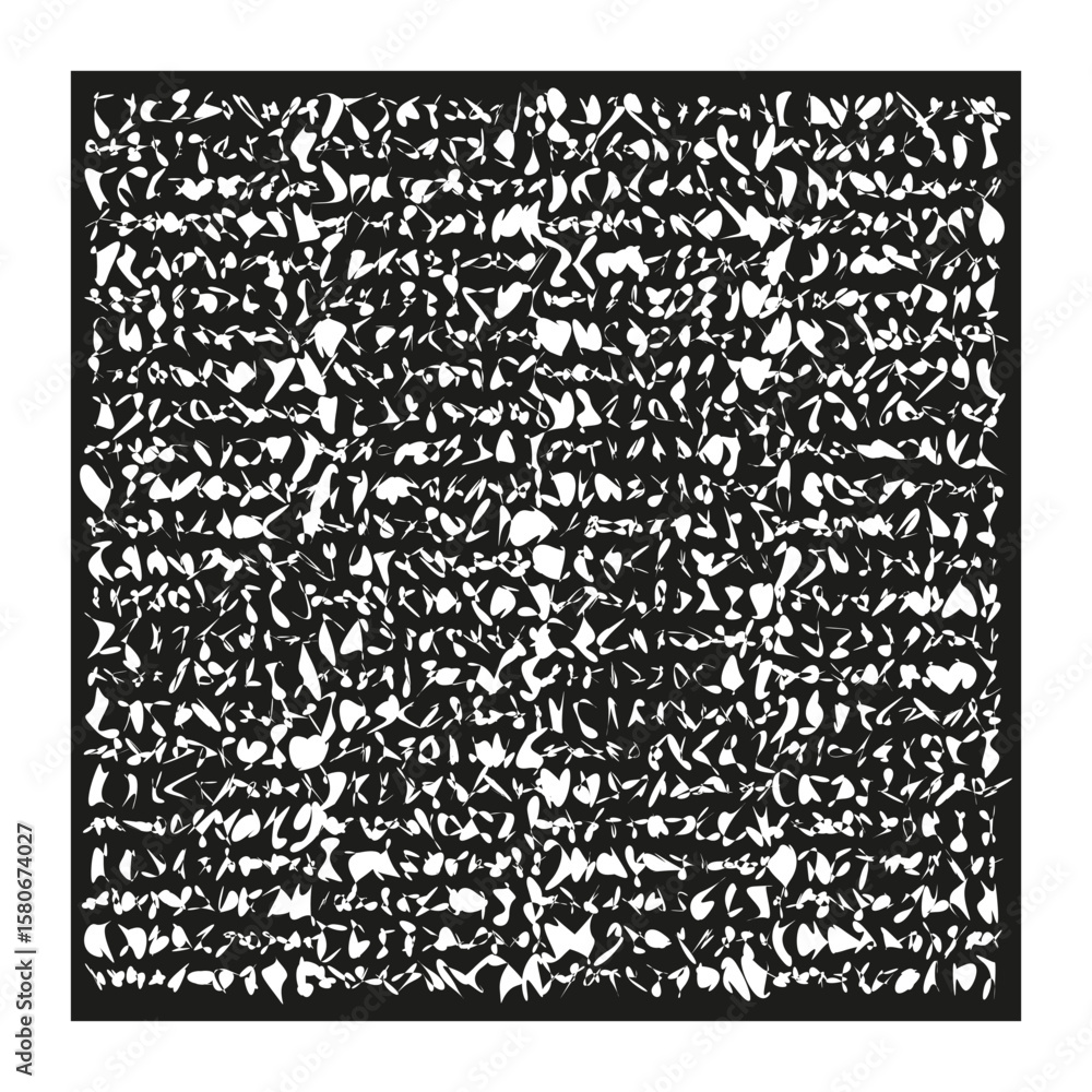 Poster noise texture pattern. black grain background. distressed surface effect. vector grunge overlay.