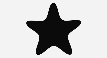 Obraz premium Black Star Icons Collection