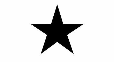 Obraz premium Black Star Icons Collection