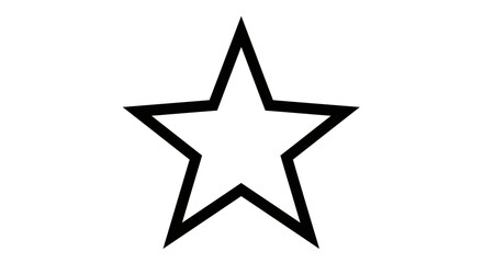 Obraz premium Black Star Icons Collection