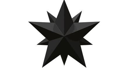 Obraz premium Black Star Icons Collection