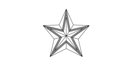 Obraz premium Black Star Icons Collection
