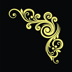 Vintage Baroque Victorian border ornament 