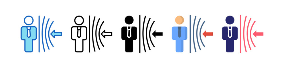 Resilience Multiple Style Icon Set Collection. 